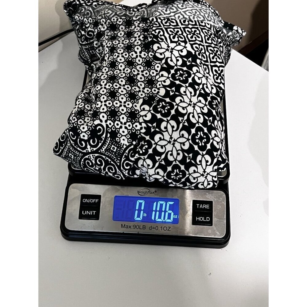 Lafayette 148 New York Faux Wrap Stretchy Black & White Abstract Dress Medium - Picture 8 of 8